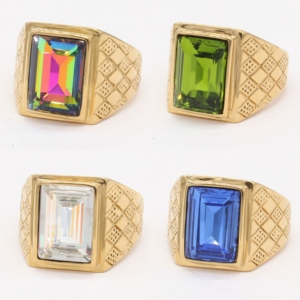 Anillos de Acero Inoxidable 316l para Hombre al por Mayor, Joyería de Oro de 18k para Hombre, Anillos de Acero Inoxidable, Anillos de Joyería de Moda - Product Image 6