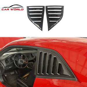 2008-2017 for ABS Plastic Gloss Black Side <b>Window</b> Vent <b>Cover</b> Scoop Windshield Vent Body Part - Product Image 2