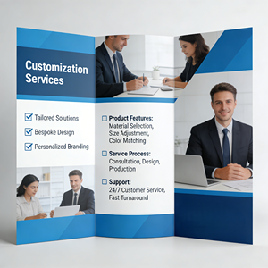 Custom <strong>Printing</strong> Service Folded Leaflets <strong>Flyers</strong> Booklet Brochure Double Sided <strong>Printing</strong> for <strong>Restaurant</strong> Menu Marketing Materials - Product Image 3