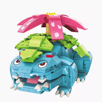 Bloques de Construcción Chinos Pokémon, Juguetes para Niños, Modelo de Bulbasaur, Bloques de Construcción de Pokémon Mágicos