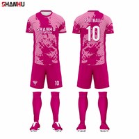 Uniforme de football personnalisé avec sublimation, logo respirant, impression de numéros, vente en gros d'uniformes de football personnalisés