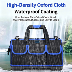 <b>Tool</b> Duffle <b>Bag</b> Large Capacity Water Resistant Oxford Cloth With Plastic Bottom For Repair And Electrical Use - Product Image 2