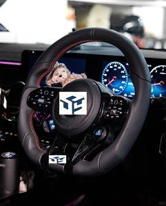 Volant de voiture en fibre de carbone pour <span class=keywords><strong>Mercedes</strong></span>-Benz Classe A, B, C, E, G, S, pour <span class=keywords><strong>AMG</strong></span> GT, <span class=keywords><strong>CL</strong></span>, SL, GL, ML, W212, W176, W213, W211, W205 - Product Image 3