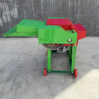 Nouvelle Hacheuse de Forage et de Fourrage à Moteur Diesel/Essence pour l'Élevage, Capacité 1 Tonne/Heure, pour Paille Métallique, Tiges de Maïs et Herbe