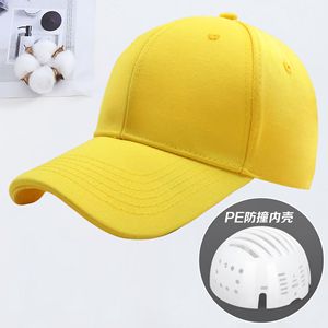 Protective Hat Baseball Cap With Pe Inner Shell Curved Brim Pure Cotton Breathable Work Safety Helmet Summer 2025 - Product Image 4