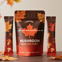 Mélange de café protéiné aux champignons personnalisé en poudre, café instantané végétalien aux champignons avec Reishi et Chaga, alternative au café