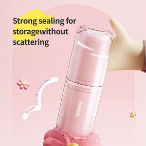 Suministros de baño y baño prácticos portátiles Taza de cepillo de dientes de viaje con estuche de almacenamiento y juego de tazas de enjuague bucal <span class=keywords><strong>para</strong></span> uso doméstico - Product Image 6