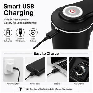 ชาร์จผ่าน USB ได้ ความจุ 5 แกลลอน (ประมาณ) ปั๊มน้ำแบบพกพาสำหรับตั้งแคมป์ ขนาด 15.7 ลิตร สำหรับใช้งานกลางแจ้งและในรถยนต์ แบบน้ำเย็น - Product Image 6