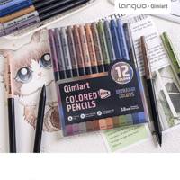 Coffret de crayons mécaniques non solubles aux couleurs Morandi – Crayons automatiques aux tons doux et minimalistes pour le journaling et le dessin esthétique