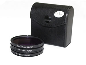 Set Filter lensa 3 dalam 1, 49MM, 52MM, 55MM, 58MM, 62MM, 67MM, 72MM, <span class=keywords><strong>77MM</strong></span> UV + <span class=keywords><strong>CPL</strong></span> + FLD, dengan tas untuk lensa kamera Pentax - Product Image 3