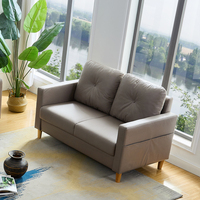 Ensemble de canapé de bureau moderne-adapté au bureau à domicile et aux zones de réception. Chaises commerciales en tissu durable. Deux places