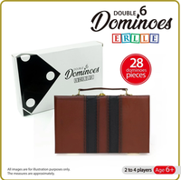 Ensemble de dominos en bois vierges pour gravure laser, étui de présentation avec logo personnalisé, marque privée, cadeau d'entreprise, vente en gros, revente