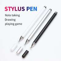 Stylets capacitifs passifs à écran tactile en métal à prix abordable avec logo personnalisé, pointe disque et pointe remplaçable pour tablettes Android universelles