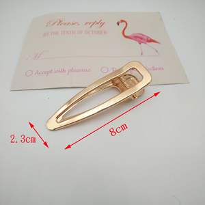 Inspiré coréen bricolage accessoires <span class=keywords><strong>de</strong></span> cheveux en métal populaire pince carrée perle épingle à cheveux mignon bec <span class=keywords><strong>de</strong></span> canard découpe alliage fabricant en gros - Product Image 6