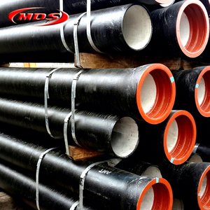 Tuyau en fonte ductile noire ISO2531 MIDAS <span class=keywords><strong>de</strong></span> 300 mm avec résistance à la traction <span class=keywords><strong>de</strong></span> 300 MPa, épaisseur <span class=keywords><strong>de</strong></span> paroi K9 pour l'eau potable - Product Image 1