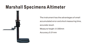 Alta precisão <span class=keywords><strong>Marshall</strong></span> Espécimes Altímetro para Medição De Altura Precisa - Product Image 4