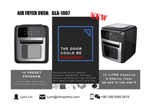 فرن هوائي ساخن مع باب قابل للفصل ETL، CE CB <span class=keywords><strong>GS</strong></span> LFGB فرن هوائي مقلاة فرن هوائي جاف - Product Image 4