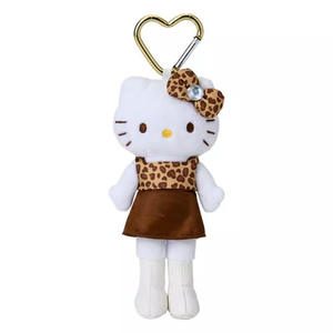 Nuevo Llavero de Peluche de Hello Kitty Marrón de la Colección Hawaii Holiday, Muñeco de Peluche de Hello Kitty Negra Surfista, Colgante de Peluche - Product Image 3