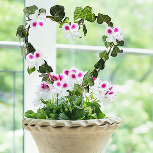 Treillis en forme de coeur en acier inoxydable <span class=keywords><strong>pour</strong></span> plantes Supporter de plantes de <span class=keywords><strong>jardin</strong></span> extérieur et intérieur <span class=keywords><strong>pour</strong></span> <span class=keywords><strong>fleurs</strong></span> - Product Image 1