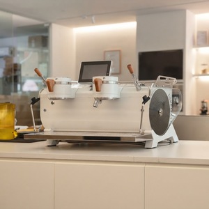 Máquina de Café Espresso Comercial, Cafetera Cappuccino de Doble Grupo con Bomba Rotativa Importada - Product Image 2