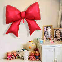 Ballons en aluminium nœud papillon décoratifs pour fêtes - Kits d'ambiance thématiques - Vente en gros pour le commerce transfrontalier - Design brillant motif dessin animé
