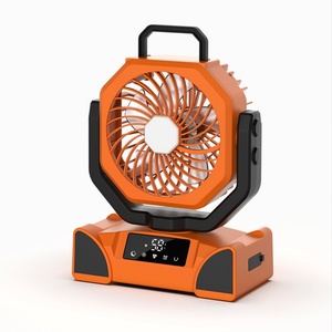 Nouveauté : Ventilateur de table pliable pour le camping, en plastique, 4 pales, écologique, avec commande tactile, USB, 20000 mAh, 15 W, lumière LED - Product Image 6