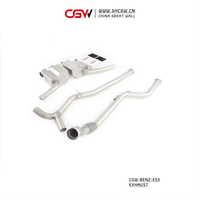 CGW Qualité supérieure Soupapes de silencieux d'échappement Système de tuyauterie Tuyaux d'échappement Catback pour Benz W213 E53 3.0T