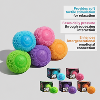 Série de jouets anti-stress pour jeunes, transfrontaliers, en forme de boule, créatifs, mignons, apaisants, doux, portables, en caoutchouc, en boîte, cadeaux