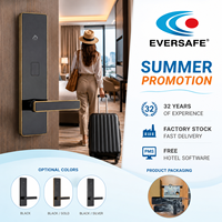 Cerradura Electrónica Inteligente sin Contacto para Hotel, con Tecnología ABS |   Alarma de Bajo Voltaje Impermeable IP54 para Puertas de Acero Inoxidable, SDK Gratuito