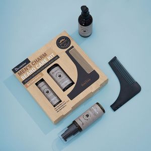 In Stock Low MOQ Beard Growth Kit Massage Oil Kit for Bead & Hair Growth Serum Oil Comb Gift Set Special for Men Facial Set OEM - Product Image 1