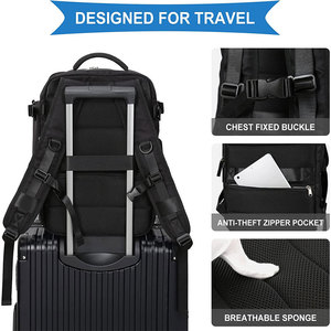 Sac à dos de randonnée unisexe personnalisé à compartiments multiples, sac à dos pour <span class=keywords><strong>homme</strong></span> avec séparation humide et sèche, imperméable, avec compartiment pour <span class=keywords><strong>ordinateur</strong></span> portable et port USB - Product Image 4