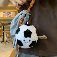 Simulation mignon doux vente en gros personnalisation basket-ball Football en peluche porte-clés jouet Badminton créatif sac pendentif