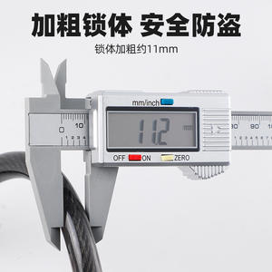 Customized Five Digit Combination <b>Cable</b> <b>Lock</b> For Mountain Electric Bikes Alloy Steel Portable Bike Security <b>Lock</b> CB 11004 - Product Image 3