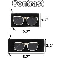 2025 personnalisé 50 pièces microfibre lunettes de soleil étui cordon sac PU pochette de rangement avec impression de Logo pour les faveurs de fête