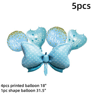 Set di Palloncini in Alluminio per Abbigliamento Neonato, per Primo <span class=keywords><strong>Compleanno</strong></span>, Banchetti Familiari e Decorazioni per Feste - Product Image 2