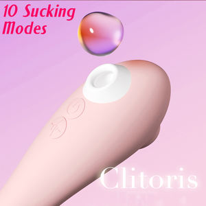 Vibrateur à succion Jouets sexuels féminins, Vibrateur clitoridien G Spot Jouets pour mamelons, Jouet sexuel en silicone à sensation douce pour femme Couple - Product Image 2