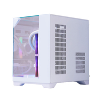 AntarcChill Nieuwe Aanwinst M-ATX Tower PC Computerkast Gehard Glas Volledig Uitzicht Gaming PC Kast Waterkoeling PC Gaming Kast Behuizing