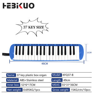 HEBIKUO Jouet mélodica KFQ37-B Instruments de musique <span class=keywords><strong>orgue</strong></span> à bouche avec étui en plastique - Product Image 2