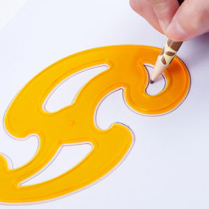 Outil de dessin économique de règle de modèle de courbe française de conception de grand nuage pour l'approvisionnement de dessin d'école des étudiants - Product Image 4