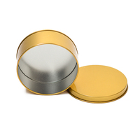 Boîte en étain ronde personnalisée avec logo, nouveau design 2025, boîte en étain dorée portable pour chocolat, boîte en étain pour bonbons, boîte cadeau