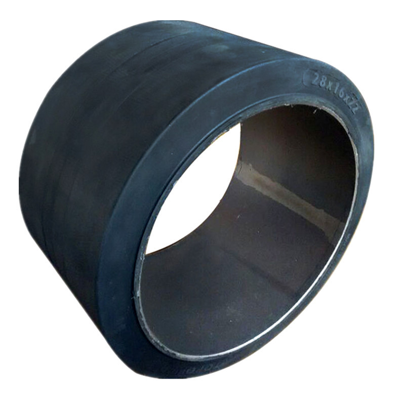 28x16x22 High Quality Road Pavement Equipment Press on Solid Tire Natural Rubber Solid Tyre