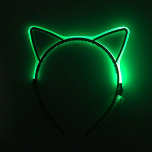 Serre-tête LED Oreilles de Chat Sept Couleurs pour Soirée, Concert, Masquerade, Cosplay, Accessoire Cheveux Demoiselle d'honneur, Accessoire de Fête - Product Image 4