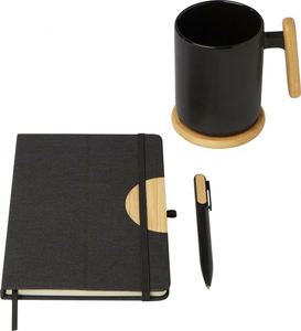 Promotional Luxury Personalized Silk Screen Printed A5 Paper Hard Cover Notebook Ballpoint Pen <b>Ceramic</b> Mug <b>Coaster</b> Gift Set - Product Image 2