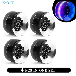 SeeMore 4pcs 82A Härte Clear PU Skateboard Street Skating Wheel Polyurethan Skateboard Griffbrett Räder - Product Image 6