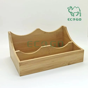 Arte popular Escritorio de madera Almacenamiento Botella de especias Organizador de bambú Estilo simple Organizador de ahorro de espacio familiar - Product Image 2