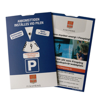 Disque de stationnement promotionnel en papier pour voiture Disque de stationnement 108x150mm
