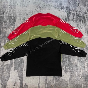 <span class=keywords><strong>T</strong></span>-<span class=keywords><strong>shirt</strong></span> à manches longues en coton 100% personnalisé MT1506, <span class=keywords><strong>t</strong></span>-<span class=keywords><strong>shirt</strong></span> uni, <span class=keywords><strong>t</strong></span>-<span class=keywords><strong>shirt</strong></span> à manches longues imprimé en sérigraphie pour hommes et femmes - Product Image 2