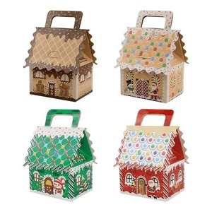 Party <b>gift</b> <b>box</b>, candy biscuit, donut <b>box</b>, <b>Christmas</b> party paper <b>box</b> with handle, customizable according to needs - Product Image 1