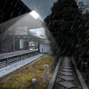 ไฟสปอร์ตไลท์สนามกีฬาแบบขายส่ง โปรเจคเตอร์สะท้อนแสง 200W ไฟส่องสว่างพลังงานแสงอาทิตย์แบบ LED สำหรับภายนอกอาคาร กันน้ำ พับเก็บได้ ติดผนัง - Product Image 5