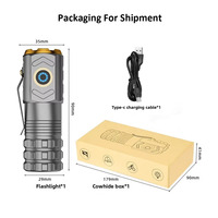 Lampe torche LED rechargeable haute puissance pour extérieur, faisceau laser puissant longue portée, multifonctionnelle, en alliage d'aluminium avec dos magnétique